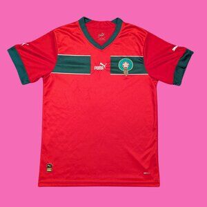 Morocco Home football shirt 2022 Soccer Puma Jersey National Team Trikot Size M
